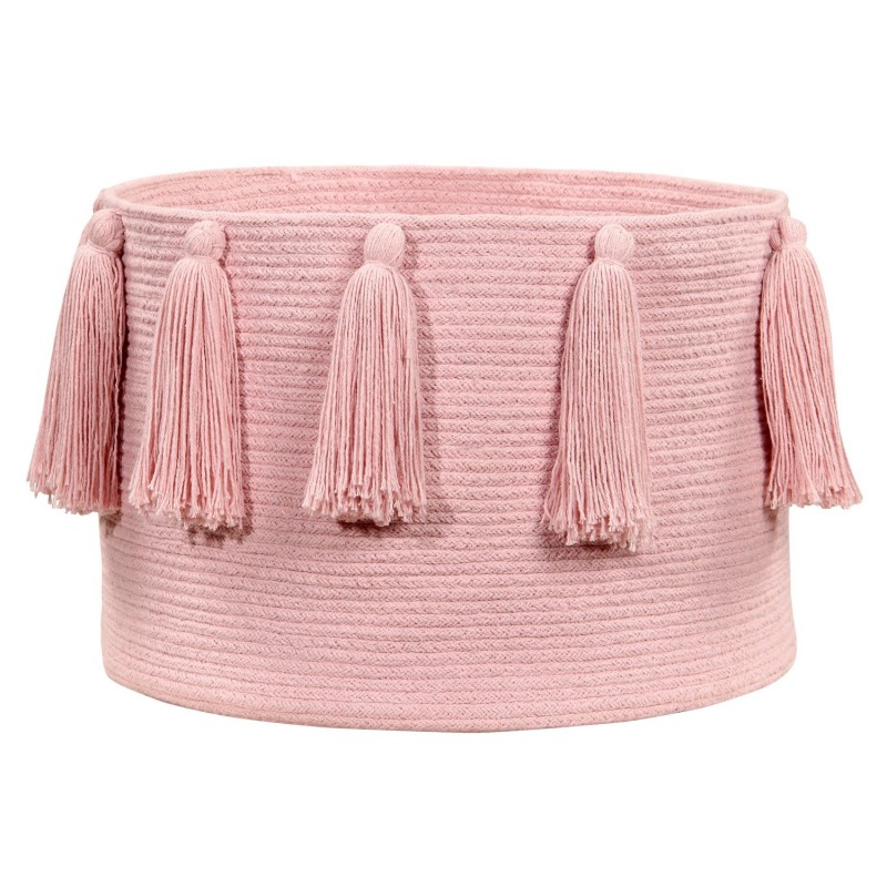 Lorena Canals - Kosz dekoracyjny Tassels Pink