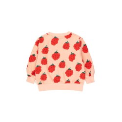 Tinycottons - Bluza dziecięca z tkaninyfrotte Raspberries - peach