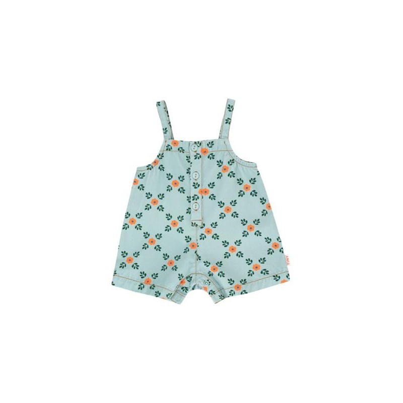 Tinycottons - Ogrodniczki dla niemowląt Baby Folklore - Washed Blue