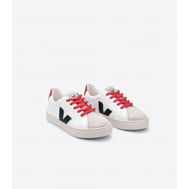 Veja - Sneakersy Esplar Laces Chromefree Leather - Extra-White Nautico Pekin