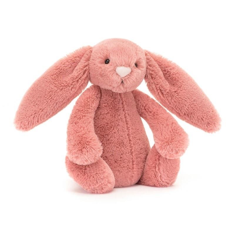 Jellycat - Przytulanka Bashful Królik 18cm - malinowy