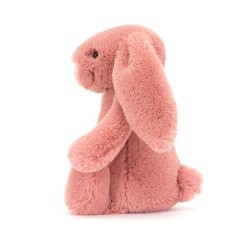 Jellycat - Przytulanka Bashful Królik 18cm - malinowy