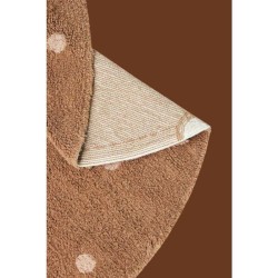 Lorena Canals - Dywan do prania Round Dot Chestnut 140cm