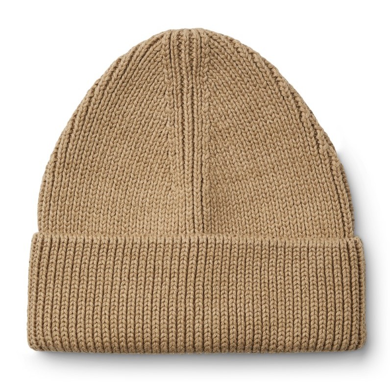 Liewood - Czapka bawełniana Ezra Beanie - Oat