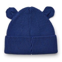 Liewood - Czapka bawełniana z uszkami Gina Beanie - Surf blue