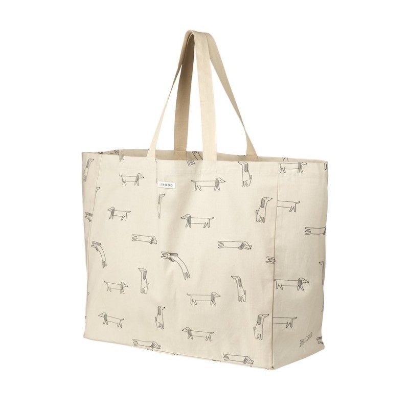 Liewood - Duża torba na ramię Tote Bag Maxi - Dog/Sandy