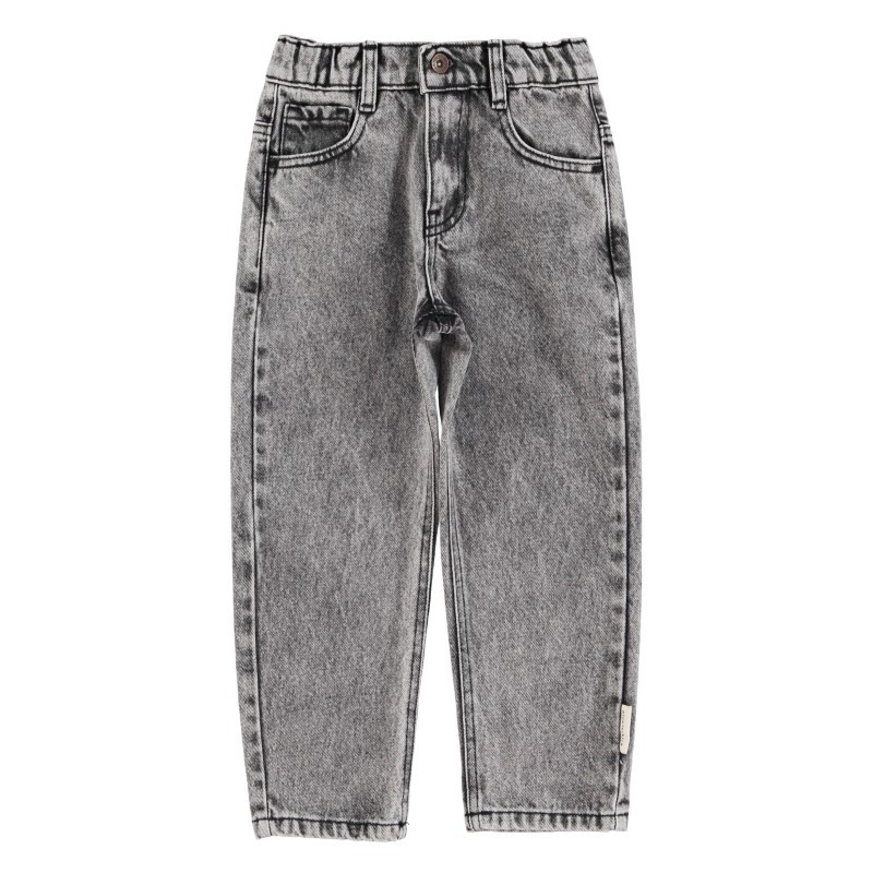 Piupiuchick - Denimowe spodnie Unisex - washed black denim