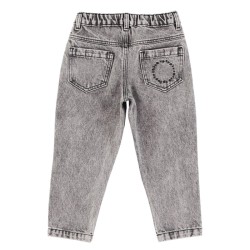 Piupiuchick - Jeansy o kroju Mom fit - washed black denim