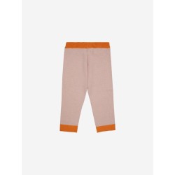 Bobo Choses - Spodnie dzianinowe Baby Stripes pants - pink