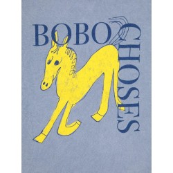 Bobo Choses - Bawełniany t-shirt z nadrukiem Kids Wonder Horse - grey