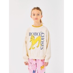 Bobo Choses - Bawełniana bluza z nadrukiem Kids Wonder Horse sweatshirt - white