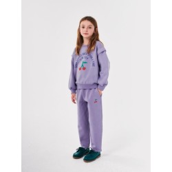 Bobo Choses - Bawełniana bluza z nadrukiem Kids Bobo Circle sweatshirt - lavender