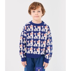 Bobo Choses - Żakardowy sweter z dzianiny Kids Fairy Dog all over jumper - offwhite