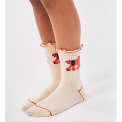 Bobo Choses - Skarpety Kids Fairy Dog short socks - white