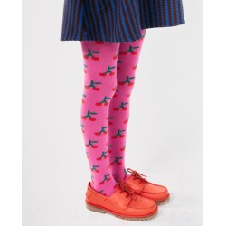 Bobo Choses - Rajstopy Kids Bobo Cherry all over tights - light pink