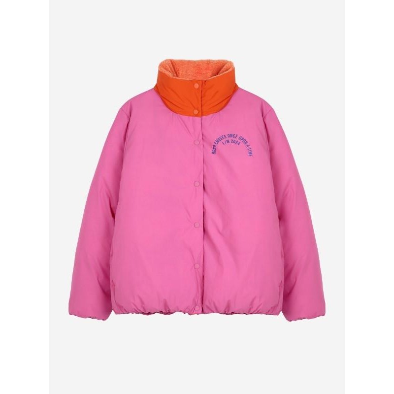 Bobo Choses - Kurtka ocieplana Bobo Circle anorak Adult - fuchsia