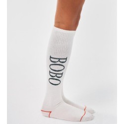 Bobo Choses - Długie skarpety podkolanówki Adult Bobo Choses extra long socks - white