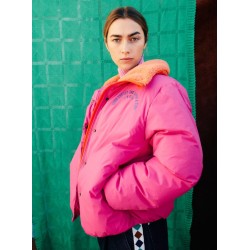 Bobo Choses - Kurtka ocieplana Bobo Circle anorak Adult - fuchsia