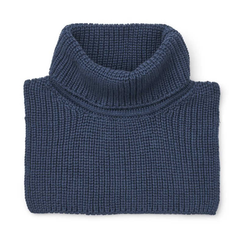 Liewood - Bawełniany komin z golfem Meack Neckwarmer - Indigo blue