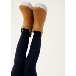 Liewood - Prążkowane rajstopy z miękkiego dżerseju Silva Tights - Classic navy