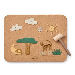 Liewood - Tablica korkowa do zabawy Esteban Pin Board - All together/Sandy