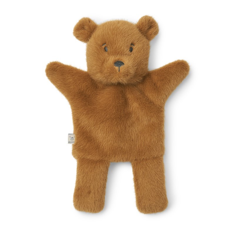 Liewood - Pluszowa pacynka na rękę Honor Bear Hand Puppet - Golden caramel