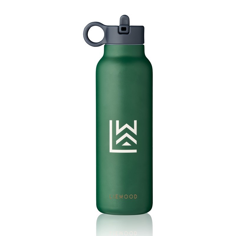 Liewood - Stalowa butelka termiczna z ustnikiem Falk Water Bottle 500ml - Classic navy mix