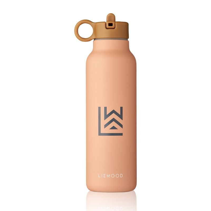 Liewood - Stalowa butelka termiczna z ustnikiem Falk Water Bottle 500ml - Tuscany rose multi mix