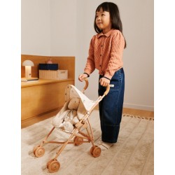 Liewood - Wózek spacerówka dla lalek Elsie Doll Stroller - Peach/Sea shell