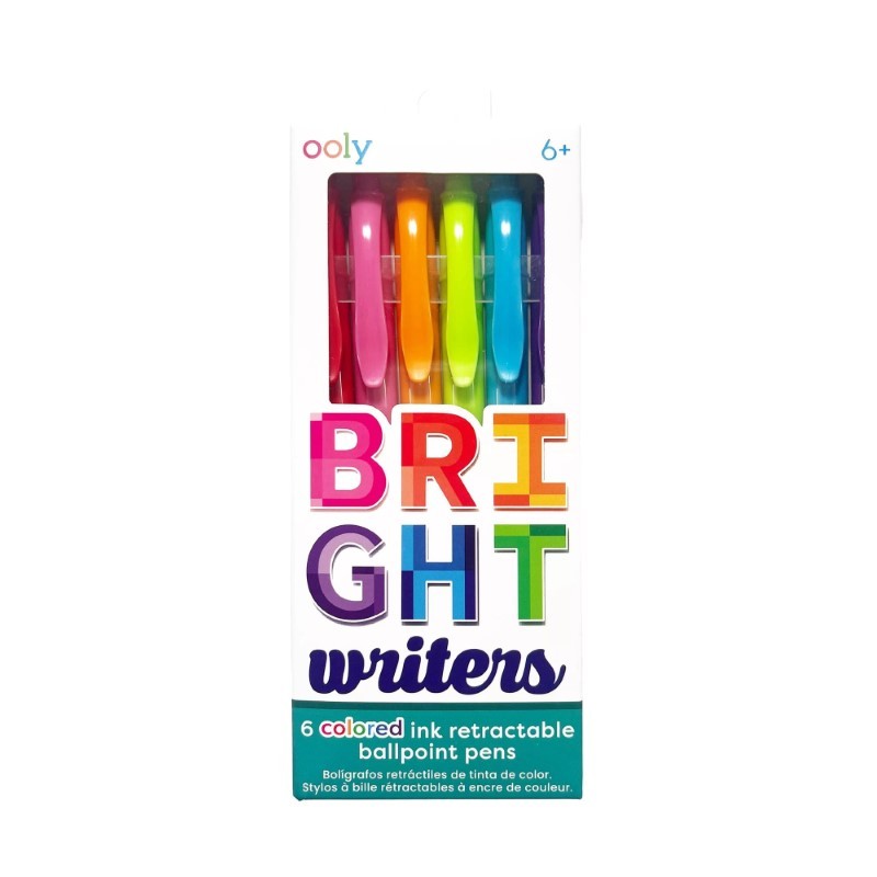 Ooly - Długopisy kolorowe Bright Writers - 6szt.