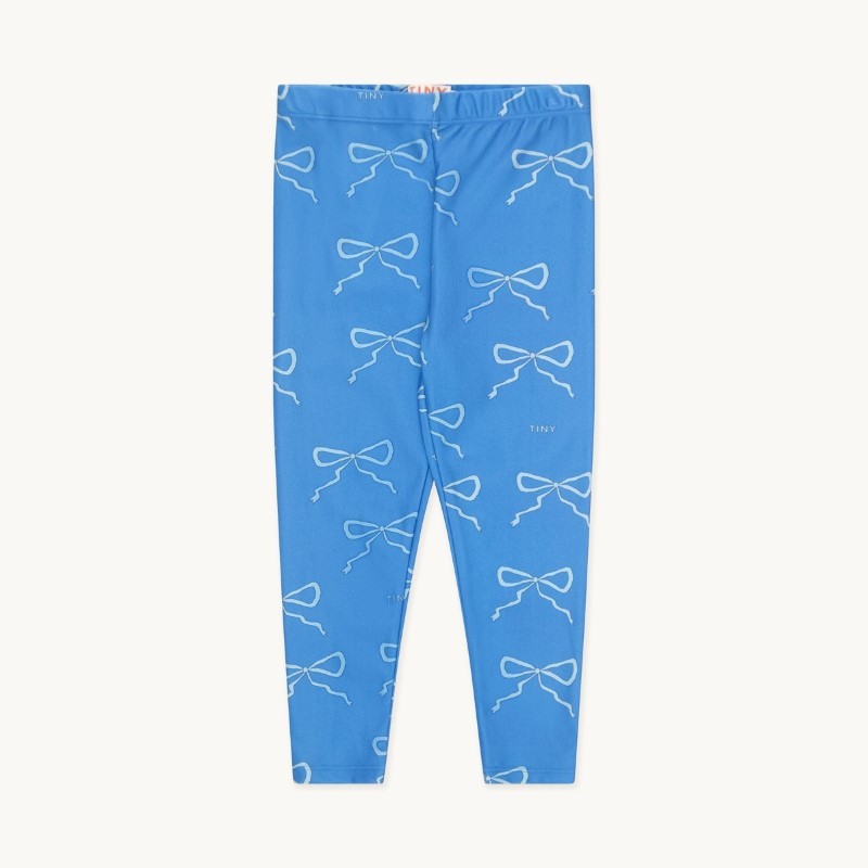 Tinycottons - Legginsy dziecięce BOW LYCRA - blue