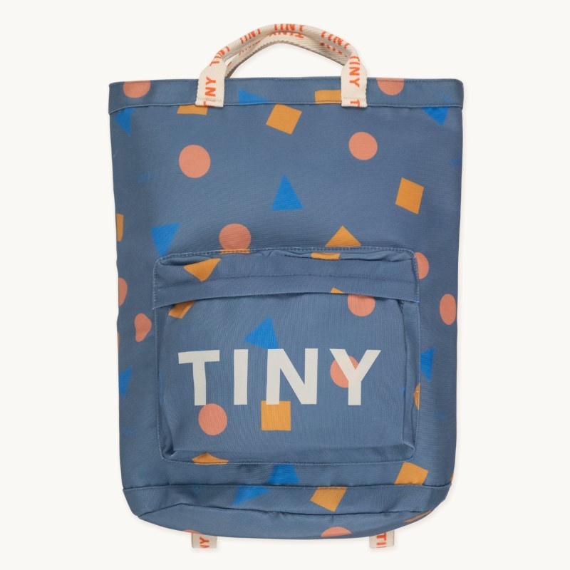 Tinycottons - Plecak GEOMETRIC TOTEPACK - denim blue