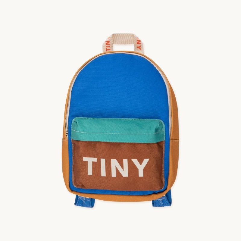 Tinycottons - Plecak dziecięcy COLOR BLOCK BACKPACK - blue/emerald