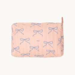 Tinycottons - Duża pikowana kosmetyczka BOWS BIG POUCH - wild rose