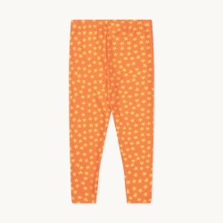 Tinycottons - Bawełniane legginsy dziecięce STARS - summer red