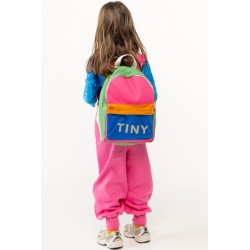 Tinycottons - Plecak dziecięcy COLOR BLOCK BACKPACK - pink/mustard