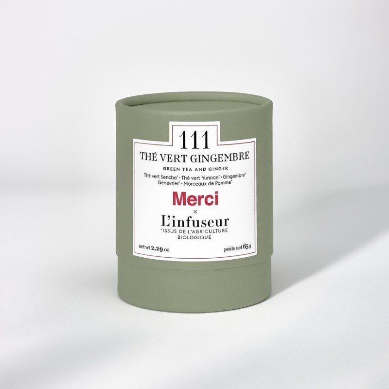 Merci x L'infuseur - Zielona herbata imbirowa ORGANIC N°111 (65g)