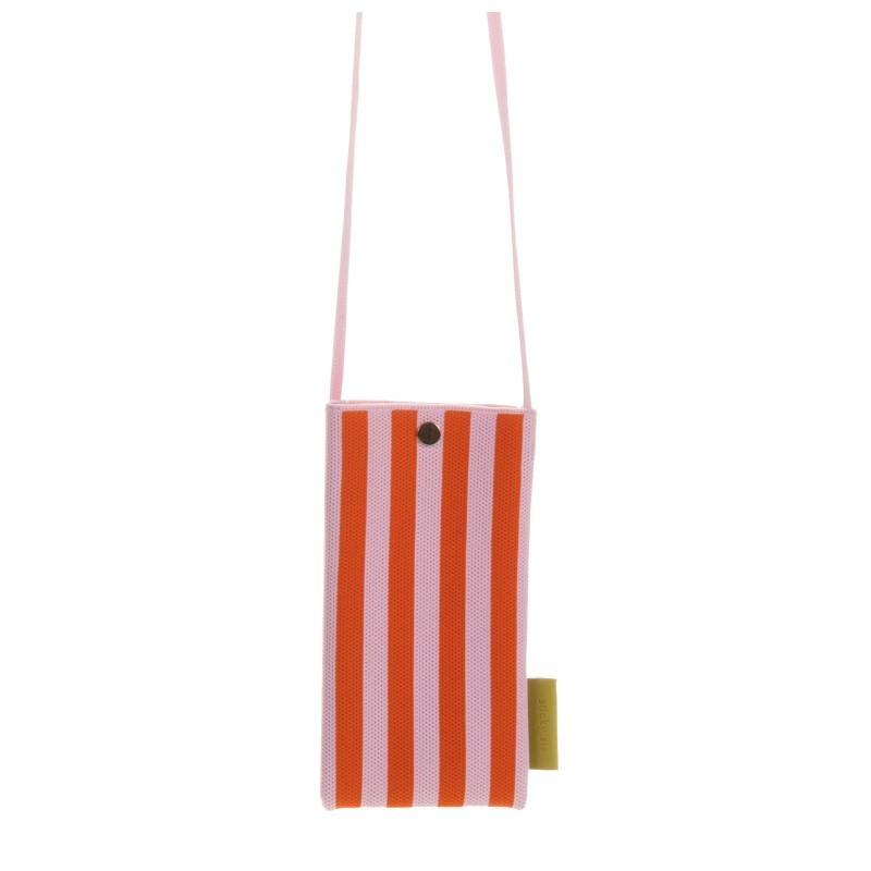 The Sticky Sis Club - Dzianinowa torebka na telefon - dolce pink + arancia orange