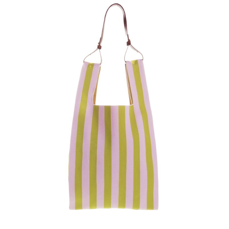 The Sticky Sis Club - Dzianinowa torba na zakupy Market Bag - dolce pink + lemon leaf