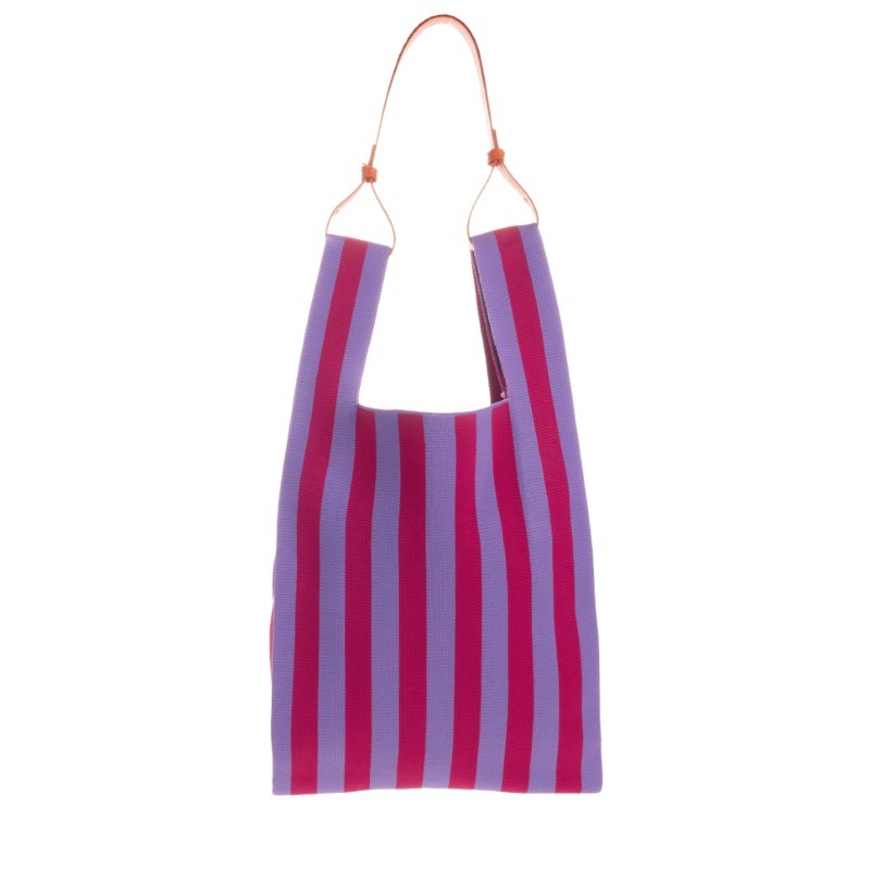 The Sticky Sis Club - Dzianinowa torba na zakupy Market Bag - positano purple + sunset lilac