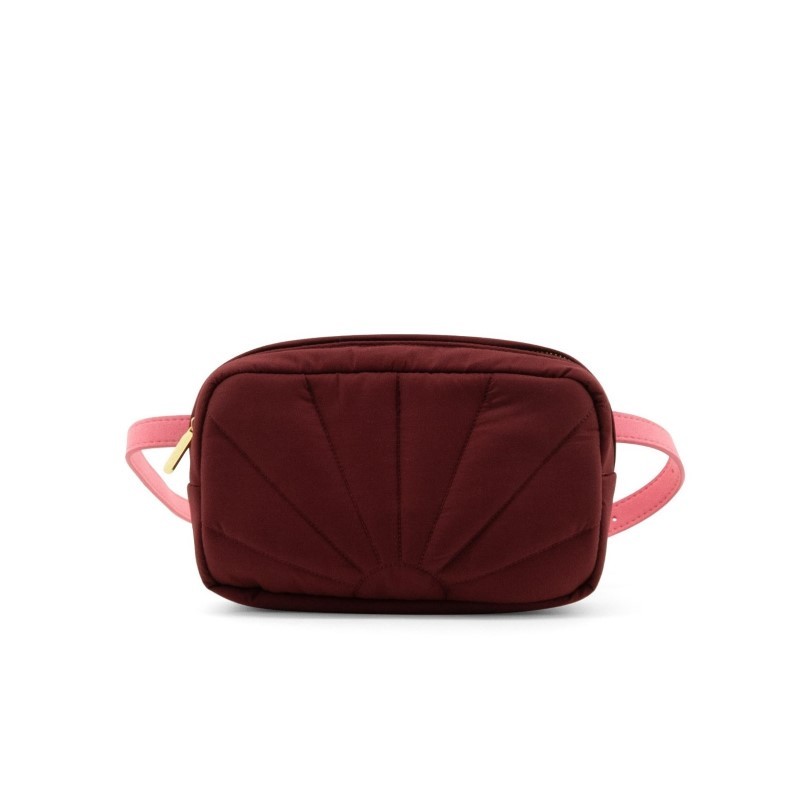 The Sticky Sis Club - Pikowana nerka/saszetka Fanny Bag - vin rouge