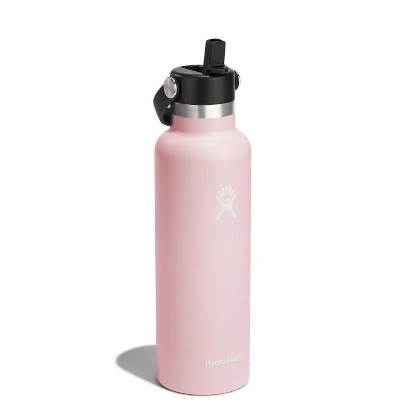 Hydro Flask - Butelka termiczna z ustnikiem Standard Flex Straw Cap 620ml - różowa