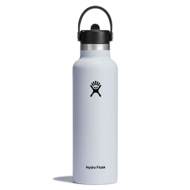 Hydro Flask - Butelka termiczna z ustnikiem Standard Flex Straw Cap 620ml - biała