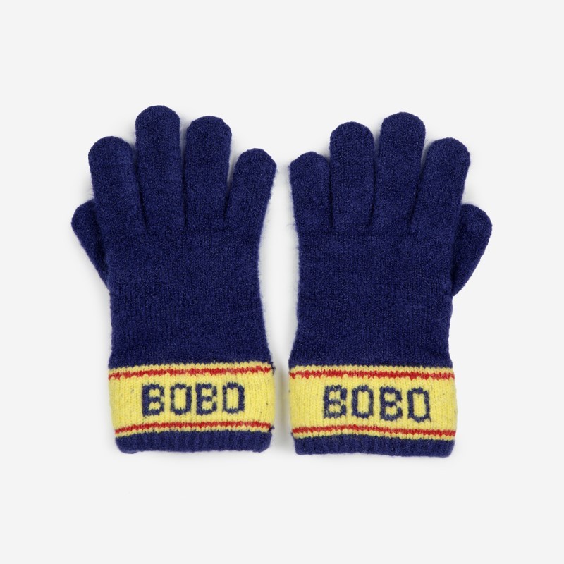 Bobo Choses - Rękawiczki dzianinowe Kids Once Upon a Time gloves - blue