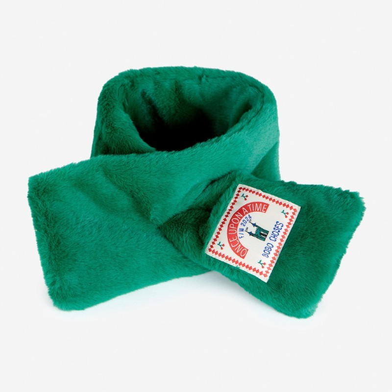 Bobo Choses - Futrzany komin Kids B.C neck warmer - green