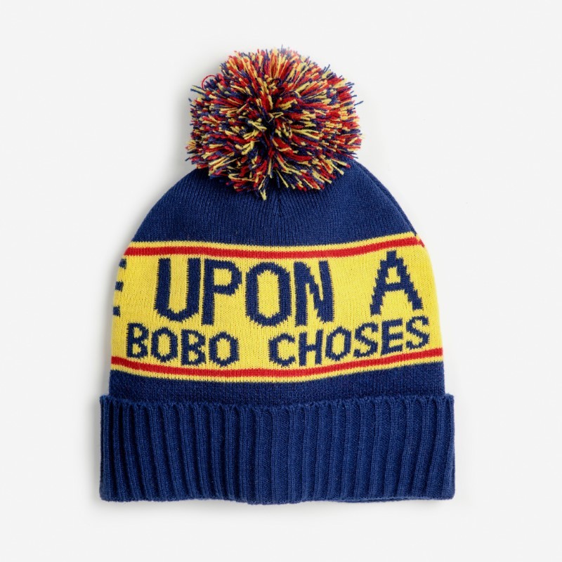 Bobo Choses - Czapka z pomponem Kids Once Upon a Time Beanie - blue