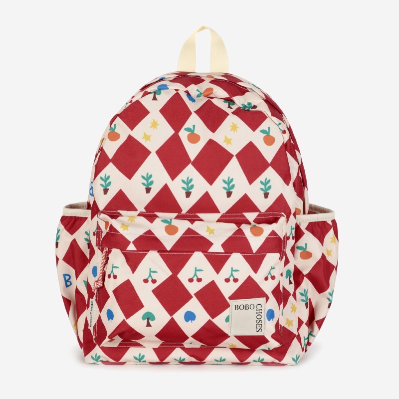 Bobo Choses - Plecak Harlequin all over backpack - multicolor