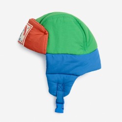 Bobo Choses - Pikowana czapka uszatka Baby Color Block chapka - multicolor