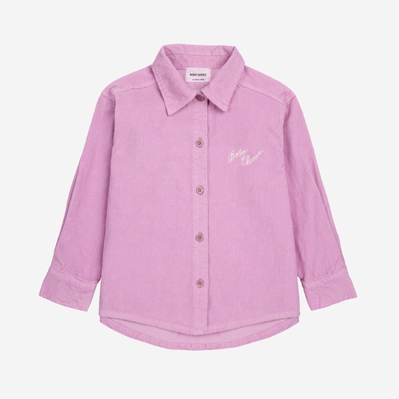 Bobo Choses - Sztruksowa koszula z haftem Kids Bobo Choses shirt - pink