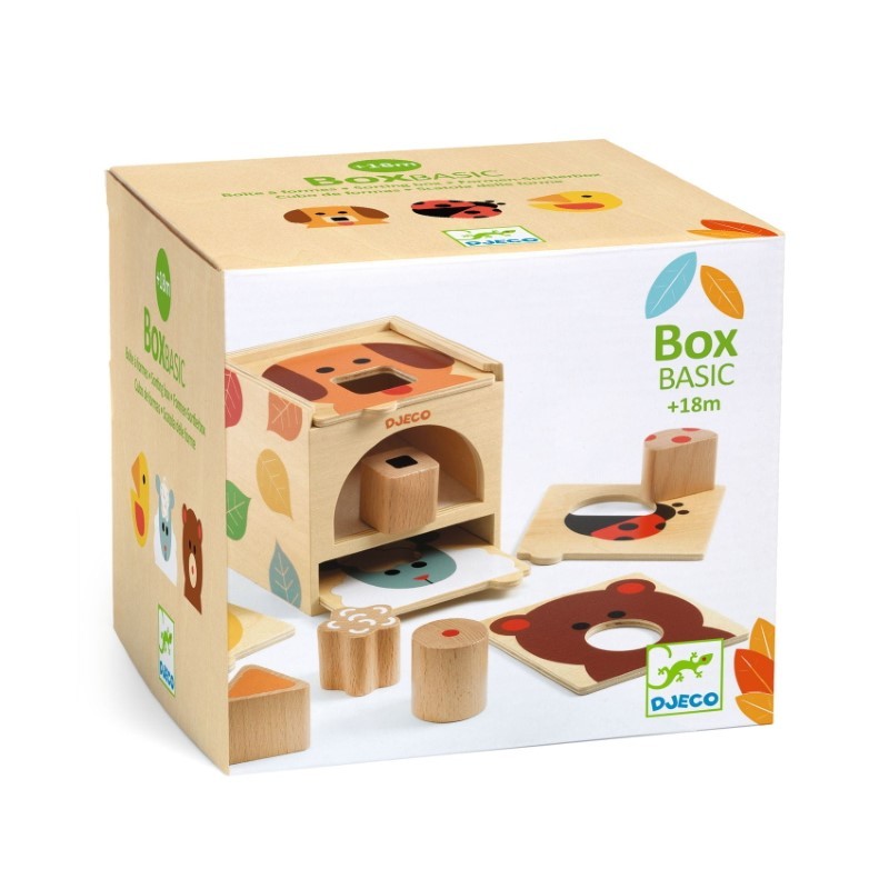 Djeco - Drewniany sorter BOX BASIC